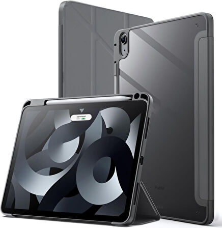 Apple iPad Air 11inç M2/M3 2025-2024 Kılıf Grafiti Şeffaf Kalem Bölmeli