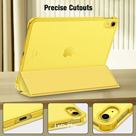 Apple iPad 11.Nesil A16 11inç/10.Nesil 10.9inç Kılıf Flip Cover Kalem Bölmeli PC Case