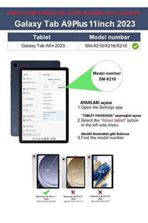 Samsung Galaxy Tab A9 Plus X210 X216 X218 Kılıf Handle Ring Yüzüklü Amour Tank Case Fuji