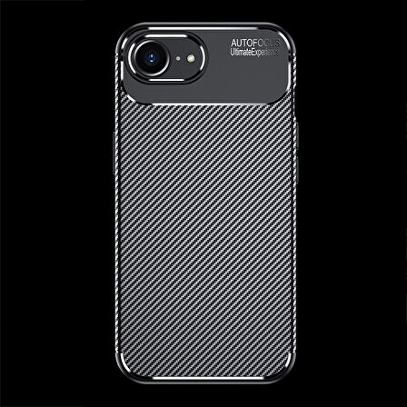 Apple iPhone 16E Kılıf Karbon Silikon Case Kapak