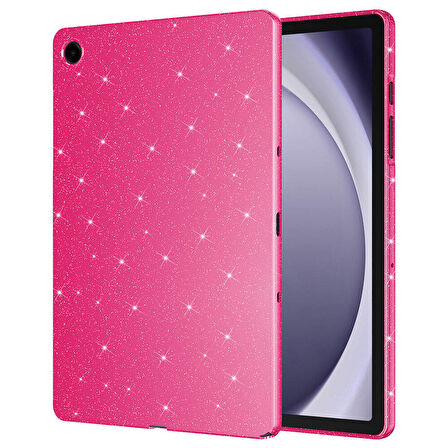 Samsung Galaxy Tab A9 Plus 11inç Tablet Kılıfı Işıltılı Parlak Görünüm Koton Case X210 X216 X218
