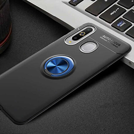 Samsung Galaxy A20S Kılıf Yüzüklü Magnetli Ravel Case