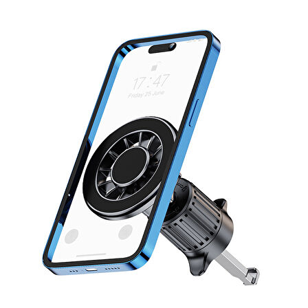Araç içi Telefon Tutucu Magnetik 360 Derece Oynar Başlıklı Havalandırma Çengel Takma Tasarım YC-19