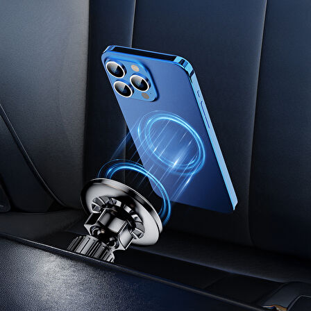 Araç içi Telefon Tutucu Magnetik 360 Derece Oynar Başlıklı Havalandırma Çengel Takma Tasarım YC-19