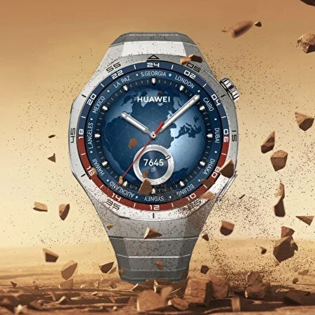 Huawei Watch GT 5 Pro 46mm Kordon Baklalı Metal Kordon Titanyum Saate Orjinal 1e-1 Uyum+Kısıltma Apratı