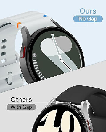 Samsung Watch 46mm Gear S3 22mm Honor Magic 2 46mm Kordon Dekoratif Örgü Çizgili Spor Silikon Kayış