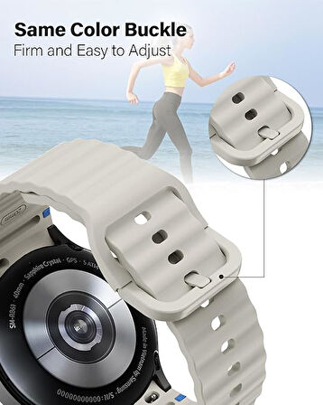 Xiaomi Redmi Watch 5 Active/Lite 22mm Kordon Dekoratif Örgü Çizgili Spor Silikon Kayış