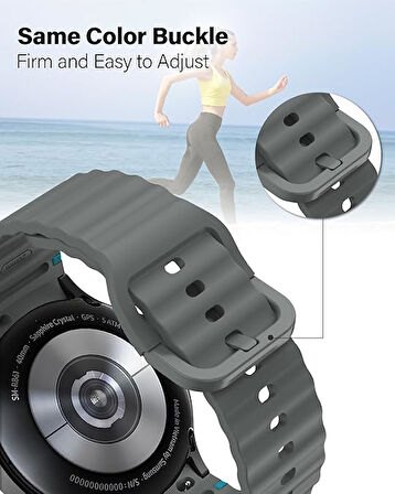 Xiaomi Redmi Watch 5 Active/Lite 22mm Kordon Dekoratif Örgü Çizgili Spor Silikon Kayış