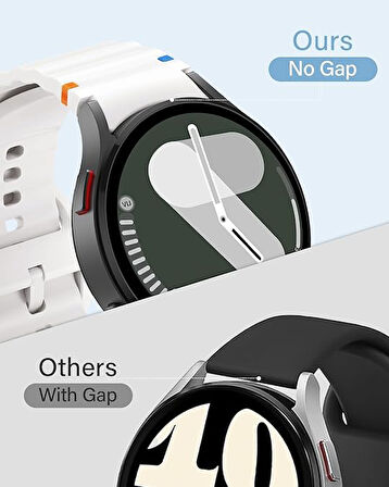 Huawei Watch GT GT2 GT3 GT4 42mm/Honor Magic 2 20mm Kordon Dekoratif Örgü Çizgili Spor Silikon Kayış