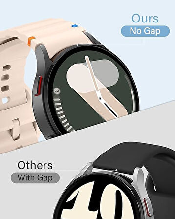 Huawei Watch GT GT2 GT3 GT4 42mm/Honor Magic 2 20mm Kordon Dekoratif Örgü Çizgili Spor Silikon Kayış