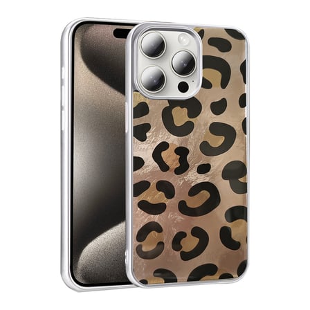 Apple iPhone 14 Pro Max Kılıf Leopar Kurdele Ekose Desenli Mep Kapak