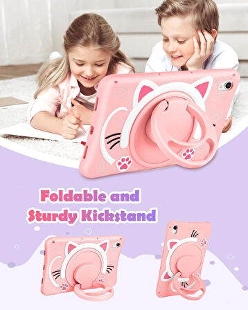 Lenovo Tab M11 /tab K11 11inç 2024 Kılıf Cute Dolls Standlı Eğlenceli 3D Karekterli Çocuk Kılıfı Tb330fu Tb330xu Tb331fc