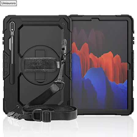 Samsung Galaxy Tab S7 FE LTE T737 T736 T733 T730 Kılıf Defender Askılı Pars Case Fuji