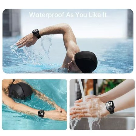 Apple Watch 44mm Deniz Havuz için Su Geçirmez Ekran Koruyuculu Kasa Koruyucu