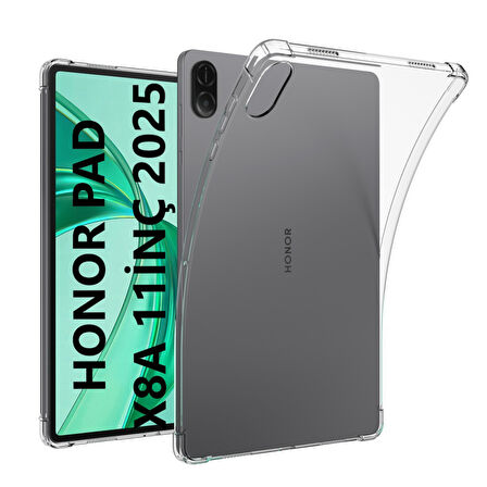 Huawei Honor Pad X8A 11inç 2025 Kılıf Darbelere Dayanıklı Şeffaf Kapak