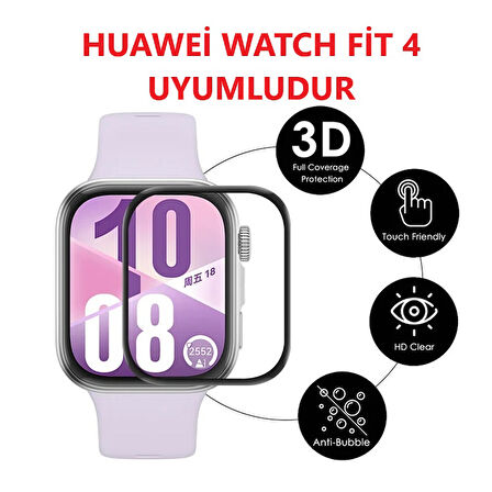 Huawei Watch Fit 4 Full Ekran Nano Saat Koruyucu (Fit/Fit2/FİT3 Uyumlu Değildir)