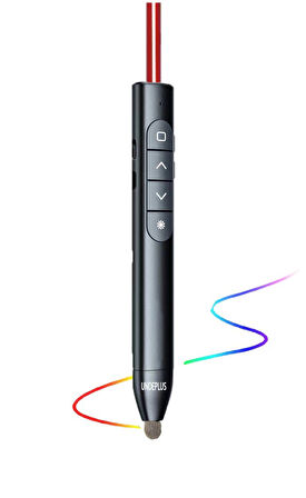 Akıllı Tahta/Telefon/Tablet Dokunmatik Kalem Lazer Presenter Kablosuz Sunum Kumandası-Fiber Uçlu-1