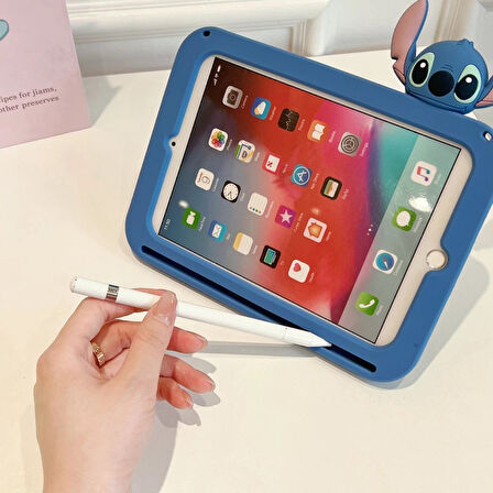 Apple iPad Air 4 10.9 Kılıf Cute Dolls Standlı Eğlenceli 3D Karekterli Çocuk Kılıfı A2072 A2316 A2324 A2325