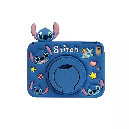 Samsung Galaxy Tab A7 10.4 T500 T505 T507 Kılıf Cute Dolls Standlı Eğlenceli 3D Karekterli Çocuk Kılıfı
