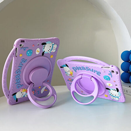 Apple iPad 5. Nesil 9.7" 2017 Kılıf Cute Dolls Standlı Eğlenceli 3D Karekterli Çocuk Kılıfı A1822 A1823