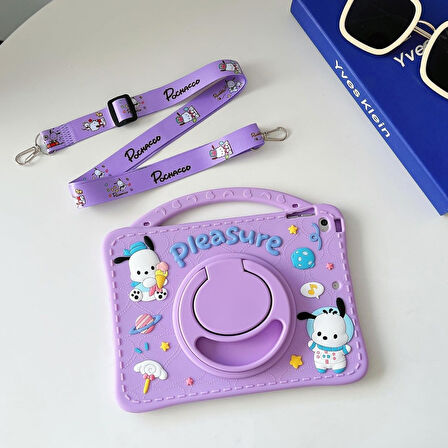Apple iPad Air 5 10.9" 2022 M1 Kılıf Cute Dolls Standlı Eğlenceli 3D Karekterli Çocuk Kılıfı A2588 A2589 A2591