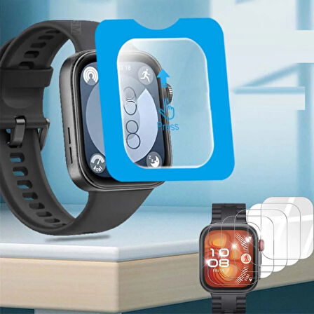 Huawei Watch Fit 4 Pro Kolay Uygulama Aparatlı Cam Ekran Koruyucu