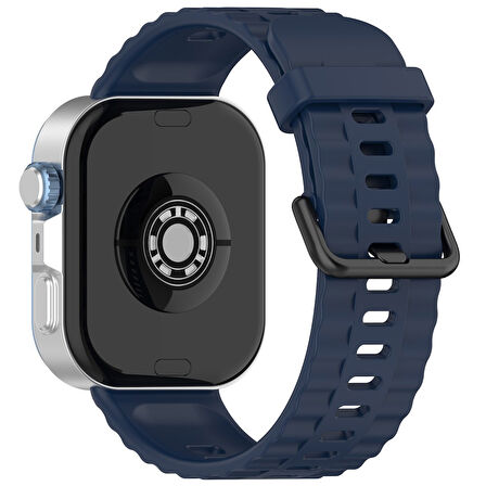 Huawei Watch Fit 4/Fit 4 Pro/Fit 3 Kordon Silikon Dalga Desen Şerit Kordon 23 (Fit/Fit2 Uyumlu Değildir)