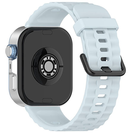Huawei Watch Fit 4/Fit 4 Pro/Fit 3 Kordon Silikon Dalga Desen Şerit Kordon 23 (Fit/Fit2 Uyumlu Değildir)