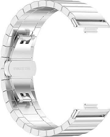 Huawei Watch Fit 4/Fit 4 Pro/Fit 3 Kordon Baklalı Metal Kordon