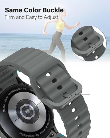 Apple Watch 42/44/45/46/49mm Kordon Dekoratif Örgü Çizgili Spor Silikon Kayış 2/3/4/5/6/se/7/8/9/10/ultra