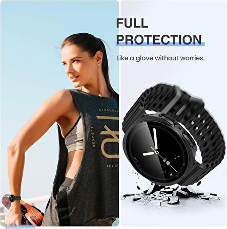 Samsung Galaxy Watch 8 44mm Sert PC Kasa ve Ekran Koruyucu 14