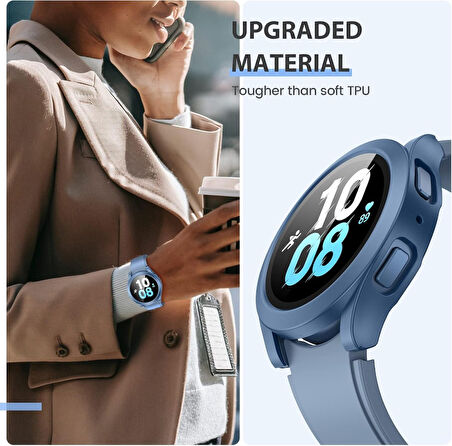 Samsung Galaxy Watch 8 40mm Sert PC Kasa ve Ekran Koruyucu 14