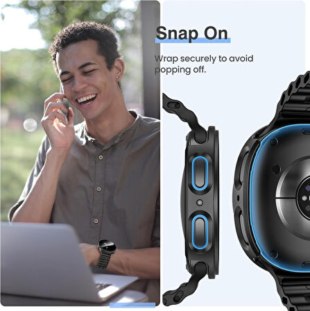 Samsung Galaxy Watch 8 40mm Sert PC Kasa ve Ekran Koruyucu 14