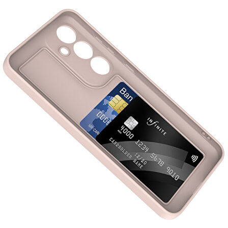 Samsung Galaxy A55 Kılıf İçerisinden Kartlık Hazneli Vitra Kapak