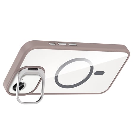 Apple iPhone 16E Kılıf Kamera Lens Hediyeli Standlı M-Safe Şarj Özellikli Etro Kapak