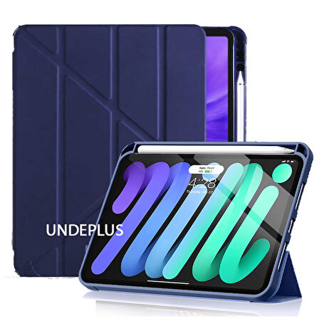 Apple iPad Air 11inç M2/M3 2025-2024 Kılıf Kalem Bölmeli Trifolding Case
