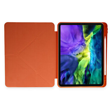 Apple iPad Pro 11 2. Nesil Kılıf Kalem Bölmeli Trifolding Case A2228 A2068 A2230 A2231