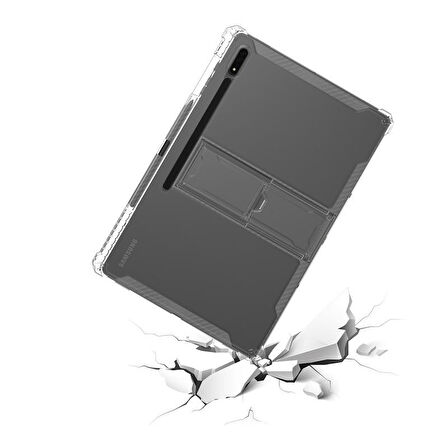 Samsung Galaxy Tab S9 FE Plus/S10 Plus/S9 Plus Kılıf Darbelere Dayanıklı Şeffaf Kapak X610-16-810-18 X820