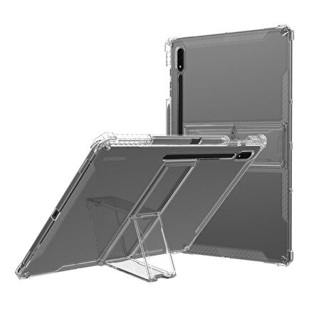 Samsung Galaxy Tab S9 FE Plus/S10 Plus/S9 Plus Kılıf Darbelere Dayanıklı Şeffaf Kapak X610-16-810-18 X820