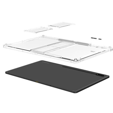 Samsung Galaxy Tab S10 FE/S10/S9 FE/S9/S7-S8 Kılıf Darbelere Dayanıklı Şeffaf Kapak (12.4inçDeğildir)