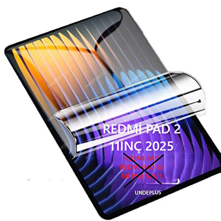 Xiaomi Redmi Pad 2 11inç 2025 Kılıf Dönen Tablet Kilifi Ekran Koruyucu+Kalem