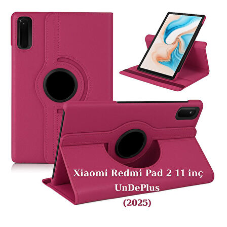 Xiaomi Redmi Pad 2 11inç 2025 Kılıf Dönen Tablet Kilifi Ekran Koruyucu+Kalem