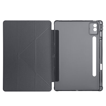 Lenovo Idea Tab Pro 12.7inç TB-373FU Kılıf Kalem Bölmeli Trifolding Case