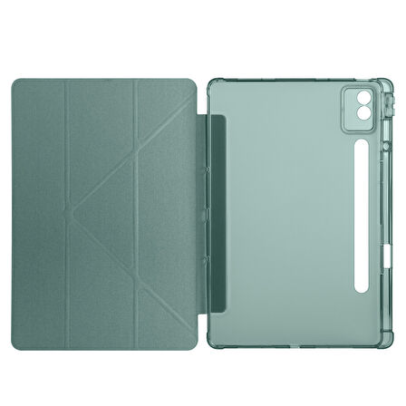 Lenovo Idea Tab Pro 12.7inç TB-373FU Kılıf Kalem Bölmeli Trifolding Case