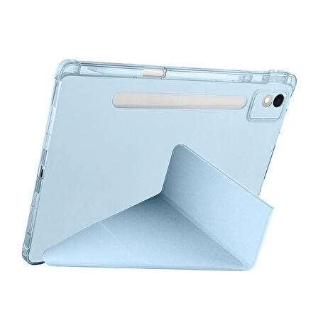 Lenovo Idea Tab Pro 12.7inç TB-373FU Kılıf Kalem Bölmeli Trifolding Case