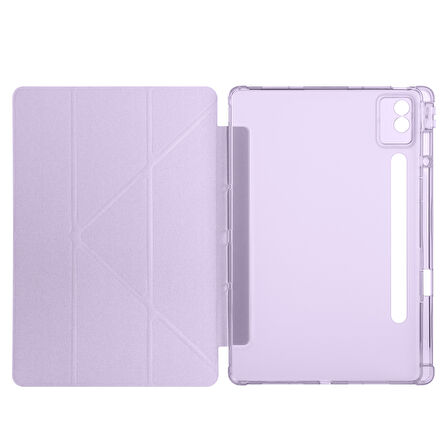 Lenovo Idea Tab Pro 12.7inç TB-373FU Kılıf Kalem Bölmeli Trifolding Case
