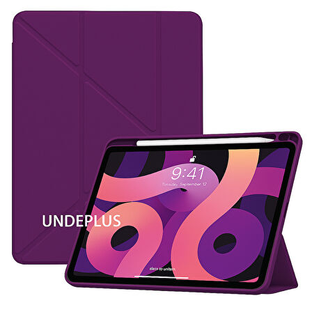 Apple iPad Air 13inç M2/M3 Kılıf Kalem Bölmeli Trifolding Case A2898 A2899 A2900