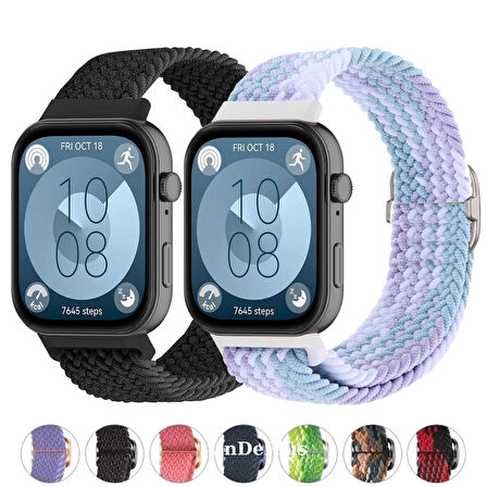 Huawei Watch Fit 4/Fit 4 Pro/Fit 3 Kordon Örgü Tokalı Kordon (Fit/Fit2 Uyumlu Değildir)