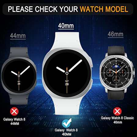 Samsung Galaxy Watch 8 40mm Full Ekran Nano Saat Koruyucu