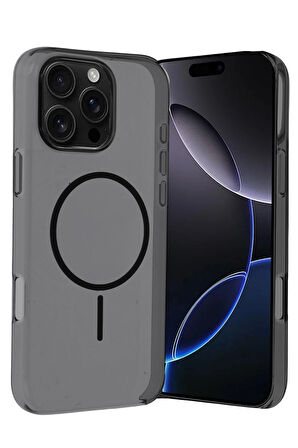 Apple iPhone 16 Pro Kılıf Şeffaf Lansman Magsafe Wireless Şarj Özellikli Orjin Kapak
